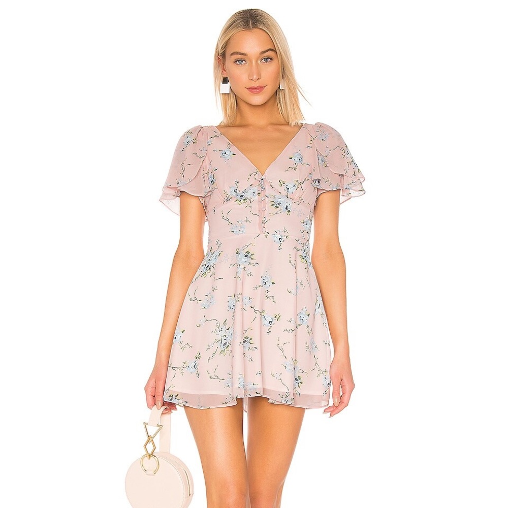 LPA Revolve Pink Amina Dress